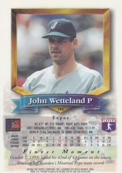 1994 Finest - Refractors #133 John Wetteland Back