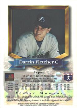 1994 Finest - Refractors #137 Darrin Fletcher Back