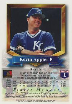 1994 Finest - Refractors #174 Kevin Appier Back