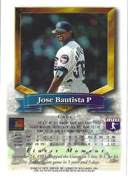 1994 Finest - Refractors #175 Jose Bautista Back