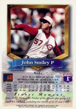 1994 Finest - Refractors #179 John Smiley Back
