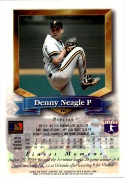 1994 Finest - Refractors #195 Denny Neagle Back