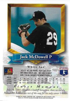 1994 Finest - Refractors #226 Jack McDowell Back