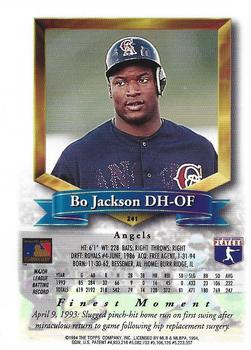 1994 Finest - Refractors #241 Bo Jackson Back