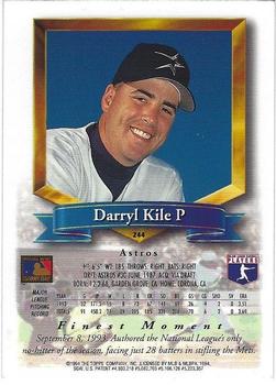 1994 Finest - Refractors #244 Darryl Kile Back