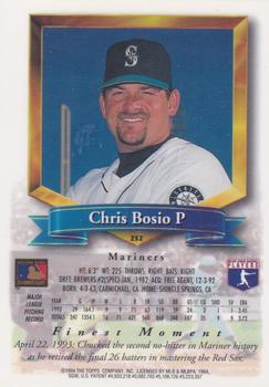 1994 Finest - Refractors #252 Chris Bosio Back