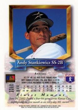 1994 Finest - Refractors #253 Andy Stankiewicz Back