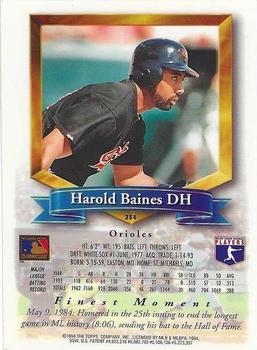 1994 Finest - Refractors #254 Harold Baines Back