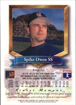 1994 Finest - Refractors #264 Spike Owen Back
