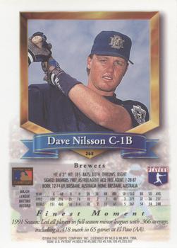 1994 Finest - Refractors #268 Dave Nilsson Back
