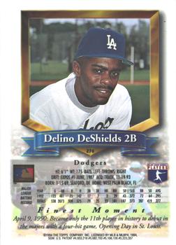 1994 Finest - Refractors #270 Delino DeShields Back