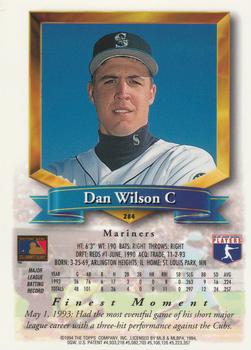 1994 Finest - Refractors #284 Dan Wilson Back