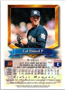 1994 Finest - Refractors #288 Cal Eldred Back