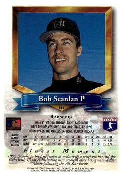 1994 Finest - Refractors #310 Bob Scanlan Back