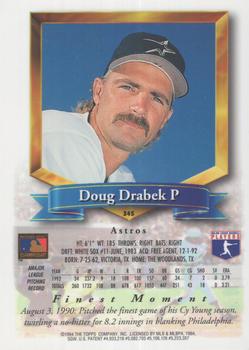 1994 Finest - Refractors #345 Doug Drabek Back