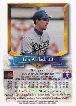 1994 Finest - Refractors #361 Tim Wallach Back