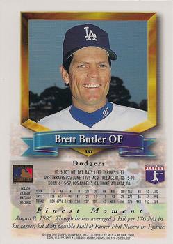 1994 Finest - Refractors #367 Brett Butler Back
