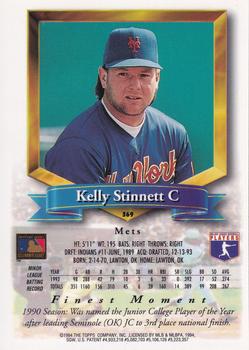 1994 Finest - Refractors #369 Kelly Stinnett Back