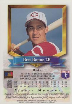 1994 Finest - Refractors #386 Bret Boone Back