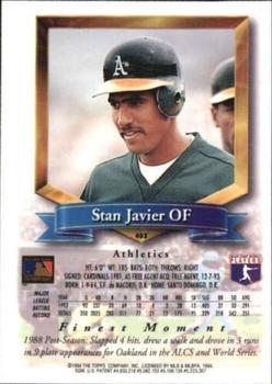 1994 Finest - Refractors #403 Stan Javier Back