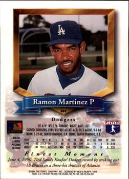 1994 Finest - Refractors #405 Ramon Martinez Back