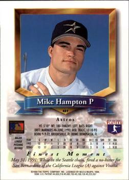 1994 Finest - Refractors #407 Mike Hampton Back