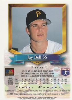 1994 Finest - Refractors #411 Jay Bell Back