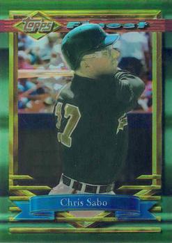 1994 Finest - Refractors #418 Chris Sabo Front
