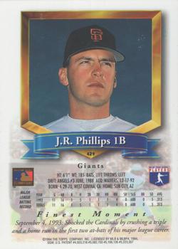 1994 Finest - Refractors #429 J.R. Phillips Back