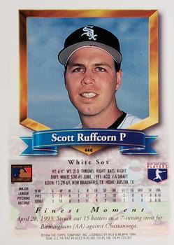 1994 Finest - Refractors #440 Scott Ruffcorn Back