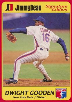 1991 Jimmy Dean Signature Edition #25 Dwight Gooden Front