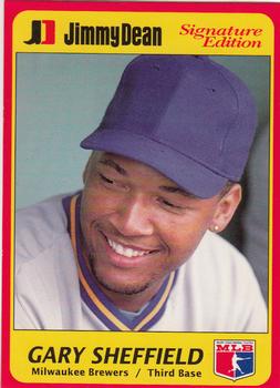 1991 Jimmy Dean Signature Edition #7 Gary Sheffield Front