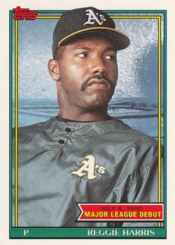1991 Topps Major League Debut 1990 #64 Reggie Harris Front