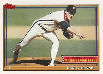 1991 Topps Major League Debut 1990 #66 Randy Hennis Front