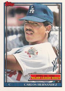 1991 Topps Major League Debut 1990 #67 Carlos Hernandez Front