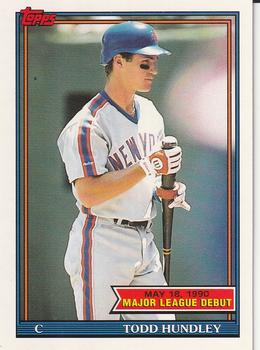 1991 Topps Major League Debut 1990 #74 Todd Hundley Front