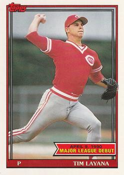 1991 Topps Major League Debut 1990 #82 Tim Layana Front