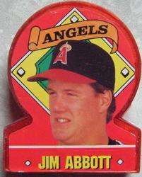 1991 Topps Stand-Ups #1 Jim Abbott Front