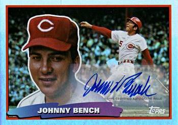 2022 Topps Archives - 1988 Topps Big Foil Autographs #88BF-13 Johnny Bench Front