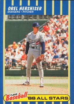 1988 Fleer Baseball All-Stars #14 Orel Hershiser Front