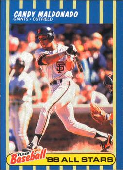 1988 Fleer Baseball All-Stars #22 Candy Maldonado Front