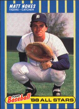 1988 Fleer Baseball All-Stars #29 Matt Nokes Front