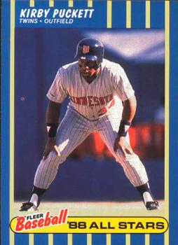 1988 Fleer Baseball All-Stars #30 Kirby Puckett Front