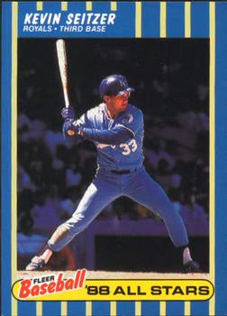 1988 Fleer Baseball All-Stars #38 Kevin Seitzer Front