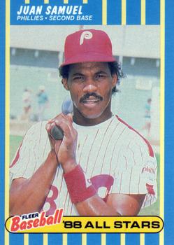 1988 Fleer Baseball All-Stars #35 Juan Samuel Front