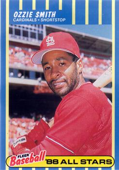 1988 Fleer Baseball All-Stars #39 Ozzie Smith Front