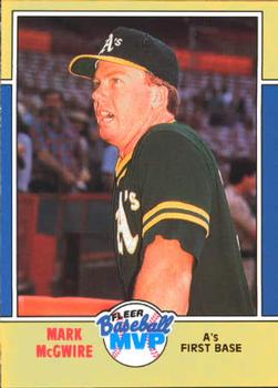 1988 Fleer Baseball MVPs #23 Mark McGwire Front