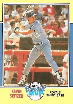 1988 Fleer Baseball MVPs #33 Kevin Seitzer Front