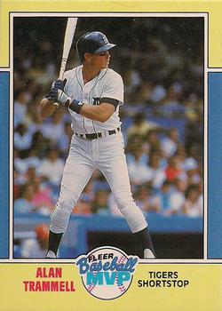 1988 Fleer Baseball MVPs #39 Alan Trammell Front