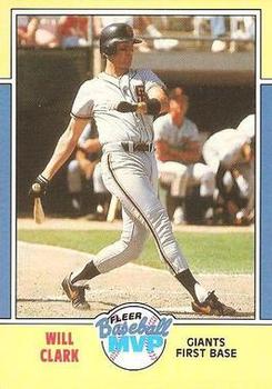 1988 Fleer Baseball MVPs #5 Will Clark Front